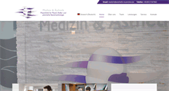 Desktop Screenshot of medizinundaesthetik.de